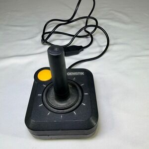 Gemstik‎ Vintage Joystick Controller for Atari 2600 Commodore 64 Black Yellow